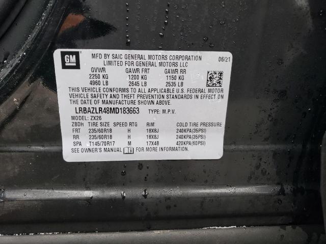 LRBAZLR48MD183663 - 2021 BUICK ENVISION PREFERRED Qara foto 13