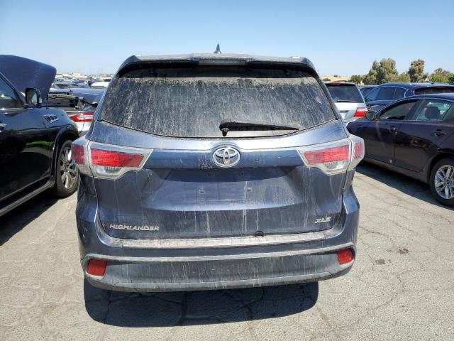 5TDKKRFH7FS086580 - 2015 TOYOTA HIGHLANDER XLE Կապույտ լուսանկար 6