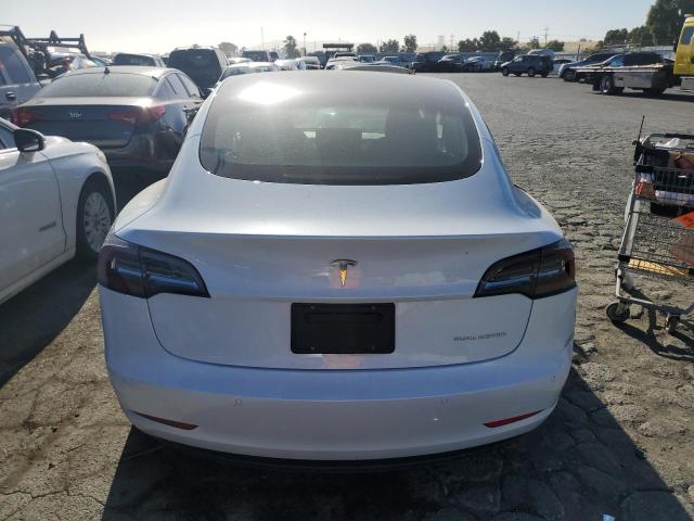 5YJ3E1EB1NF166566 - 2022 TESLA MODEL 3 WHITE photo 6