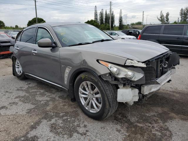 JN8CS1MU0EM451038 - 2014 INFINITI QX70 GRAY photo 4