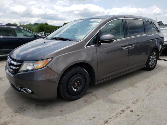 5FNRL5H98FB131086 - 2015 HONDA ODYSSEY TOURING GRAY photo 1