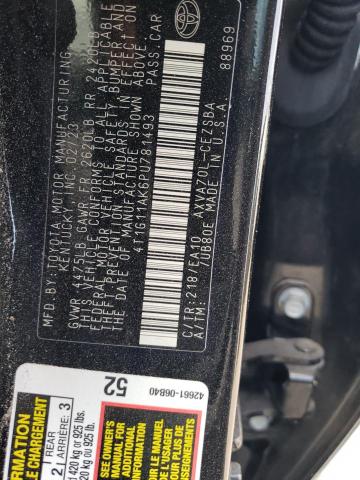 4T1G11AK6PU781493 - 2023 TOYOTA CAMRY SE NIGHT SHADE BLACK photo 12