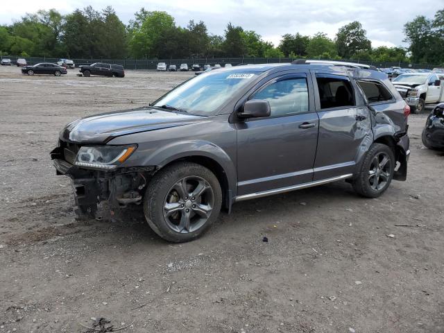 3C4PDCGBXET261335 - 2014 DODGE JOURNEY CROSSROAD GRAY photo 1