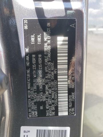 5TDGZRAH7LS017067 - 2020 TOYOTA HIGHLANDER XLE GRAY photo 14