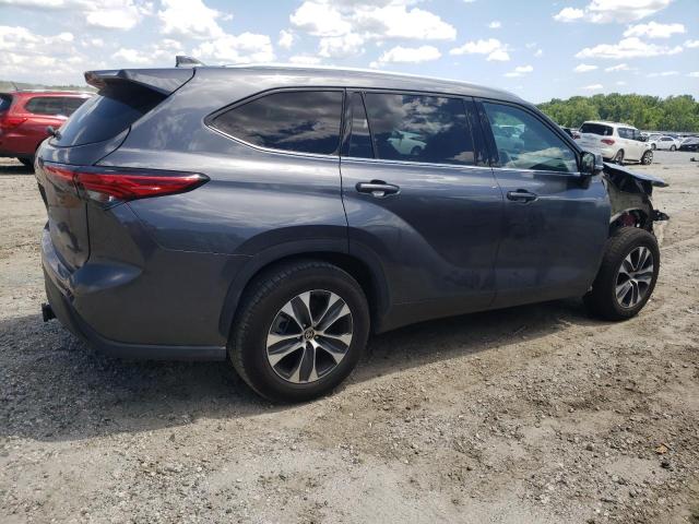 5TDGZRAH7LS017067 - 2020 TOYOTA HIGHLANDER XLE GRAY photo 3