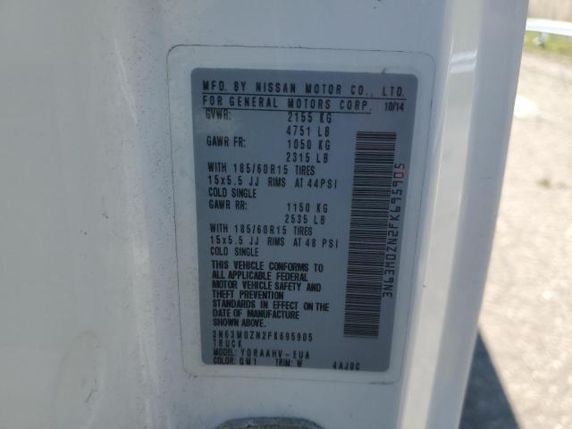 3N63M0ZN2FK695905 - 2015 CHEVROLET CITY EXPRE LT 白色 照片 13