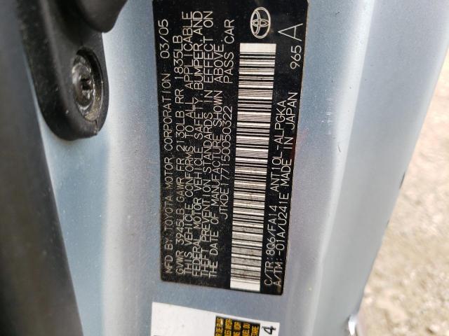 JTKDE177150050322 - 2005 TOYOTA SCION TC 双色 照片 12