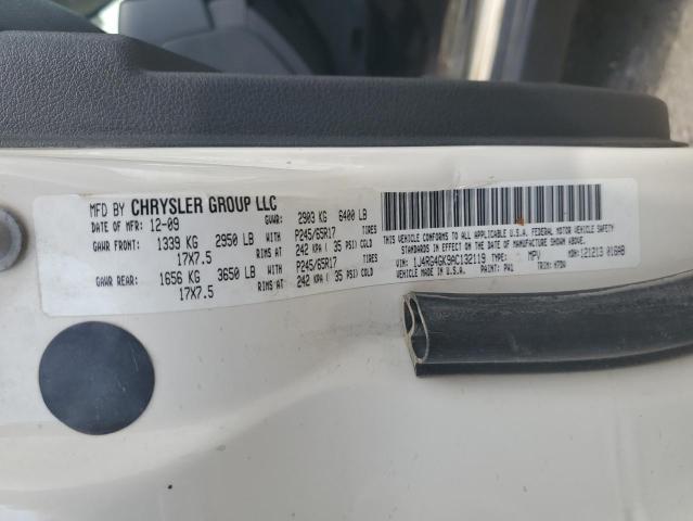 1J4RG4GK9AC132119 - 2010 JEEP COMMANDER SPORT თეთრი ფოტო 13