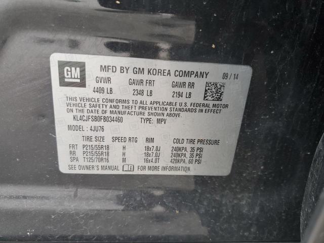 KL4CJFSB0FB034460 - 2015 BUICK ENCORE CONVENIENCE 黑色 照片 13