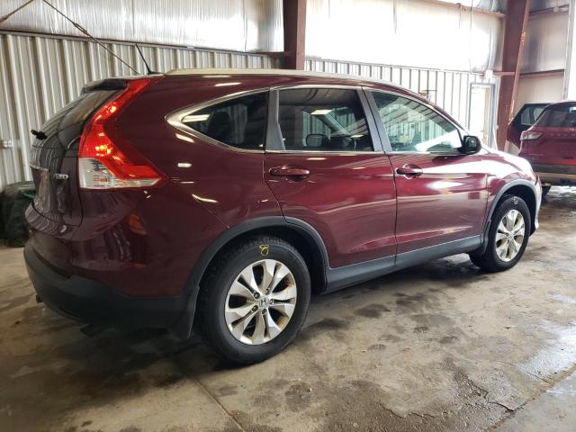 5J6RM4H74DL085816 - 2013 HONDA CR-V EXL MAROON photo 3