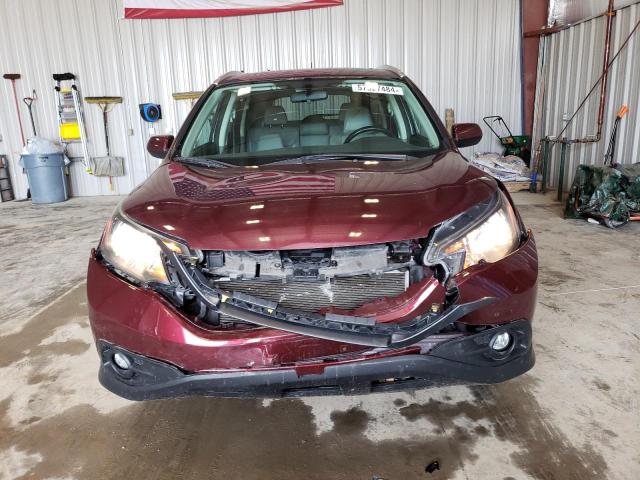 5J6RM4H74DL085816 - 2013 HONDA CR-V EXL MAROON photo 5