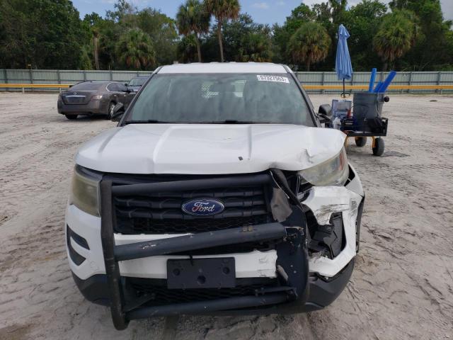 1FM5K8AR3HGD07544 - 2017 FORD EXPLORER POLICE INTERCEPTOR WHITE photo 5