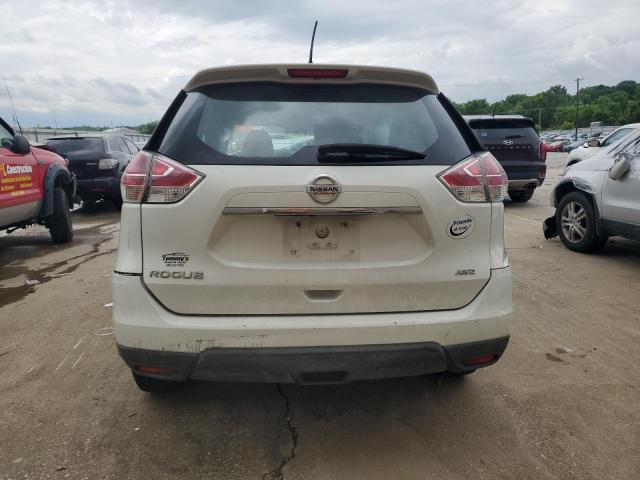 KNMAT2MV0GP669853 - 2016 NISSAN ROGUE S WHITE photo 6