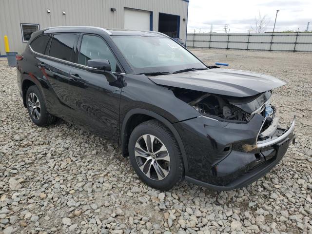 5TDGZRBH6NS175420 - 2022 TOYOTA HIGHLANDER XLE BLACK photo 4