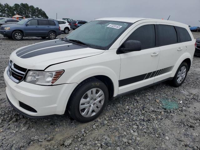 3C4PDCAB9DT704680 - 2013 DODGE JOURNEY SE WHITE photo 1