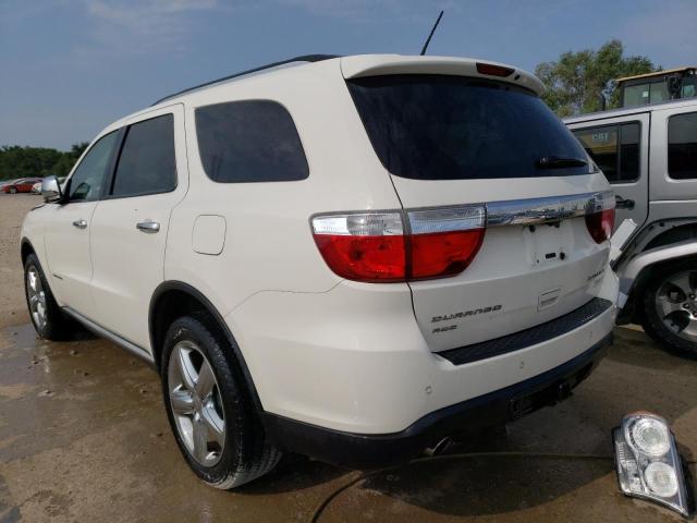 1D4SE5GT1BC594691 - 2011 DODGE DURANGO CITADEL WHITE photo 2