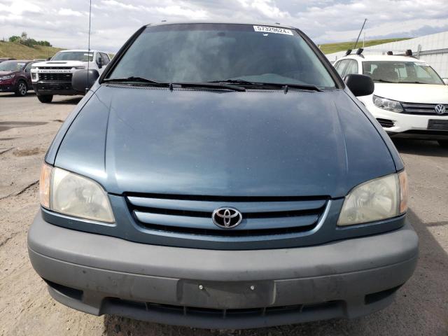 4T3ZF19C31U345156 - 2001 TOYOTA SIENNA CE TEAL photo 5