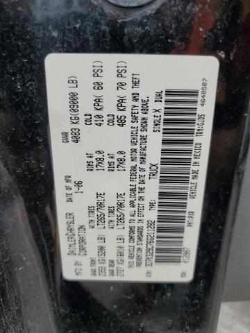 3D7KS29C76G211282 - 2006 DODGE RAM 2500 BLACK photo 12