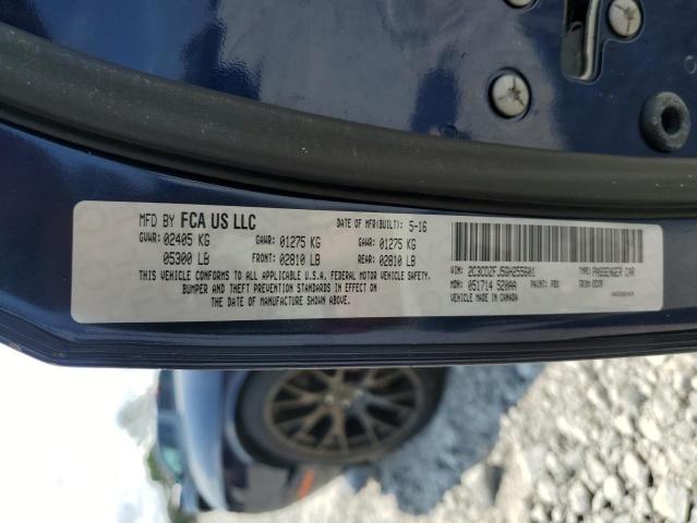 2C3CDZFJ5GH255601 - 2016 DODGE CHALLENGER R/T SCAT PACK BLUE photo 12