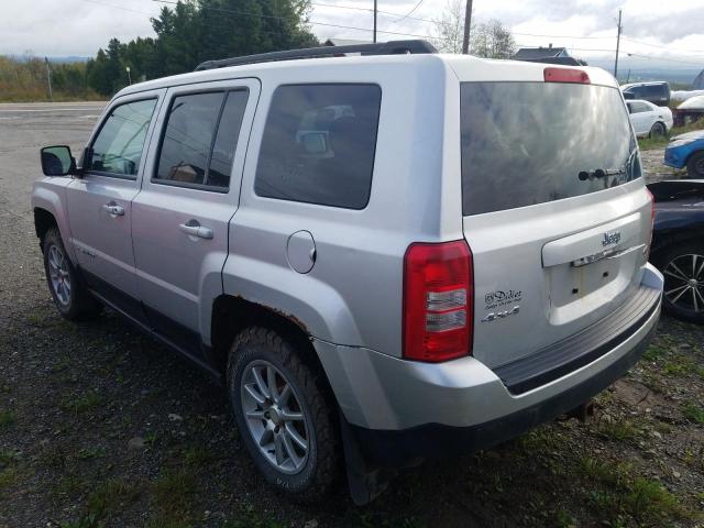 1C4NJRAB6DD128930 - 2013 JEEP PATRIOT SILVER photo 2