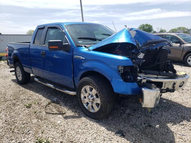 1FTFX1EF6BKD08547 - 2011 FORD F150 SUPER CAB BLUE photo 4