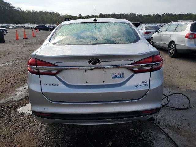 3FA6P0LU2HR386099 - 2017 FORD FUSION SE HYBRID SILVER photo 6