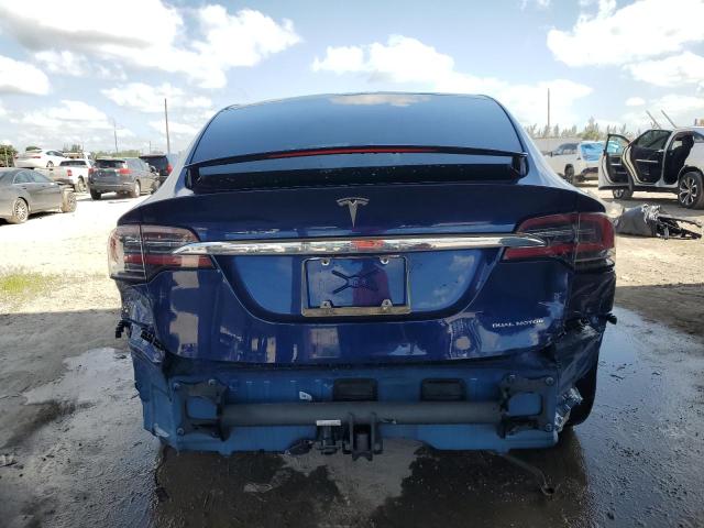 5YJXCAE24LF266472 - 2020 TESLA MODEL X BLUE photo 6
