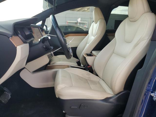 5YJXCAE24LF266472 - 2020 TESLA MODEL X BLUE photo 7