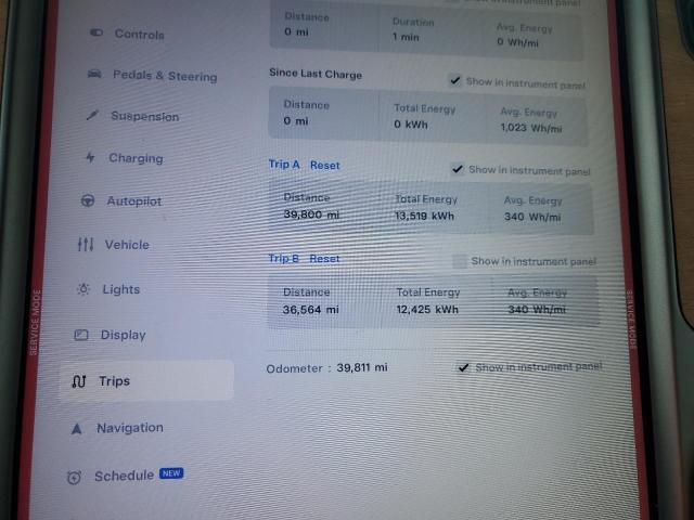 5YJXCAE24LF266472 - 2020 TESLA MODEL X BLUE photo 9