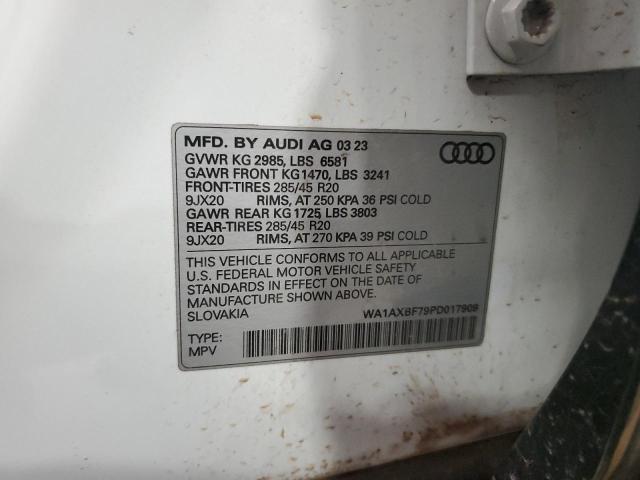 WA1AXBF79PD017909 - 2023 AUDI Q7 PREMIUM WHITE photo 13