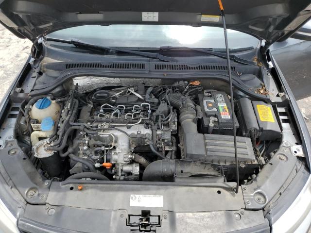 3VWLL7AJ3CM350080 - 2012 VOLKSWAGEN JETTA TDI Szary zdjęcie 11