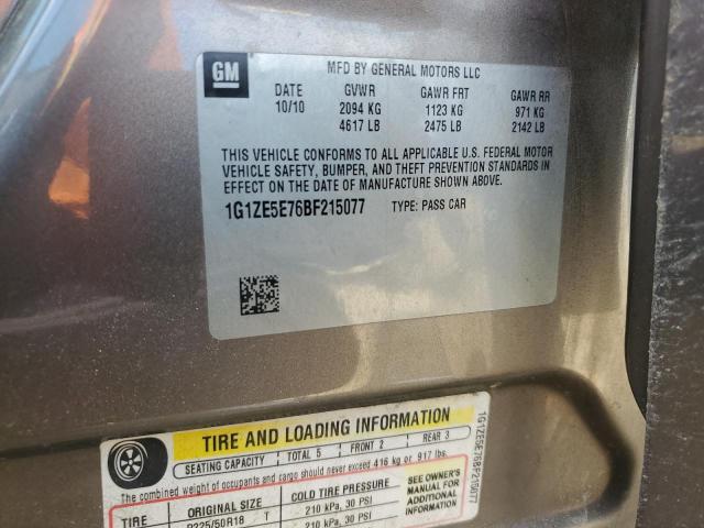 1G1ZE5E76BF215077 - 2011 CHEVROLET MALIBU LTZ თაფლისფერი ფოტო 12