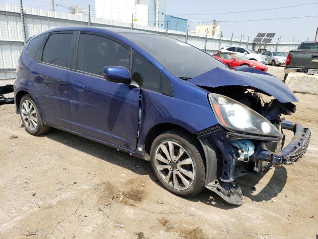 JHMGE8H69DC041513 - 2013 HONDA FIT SPORT BLUE photo 4