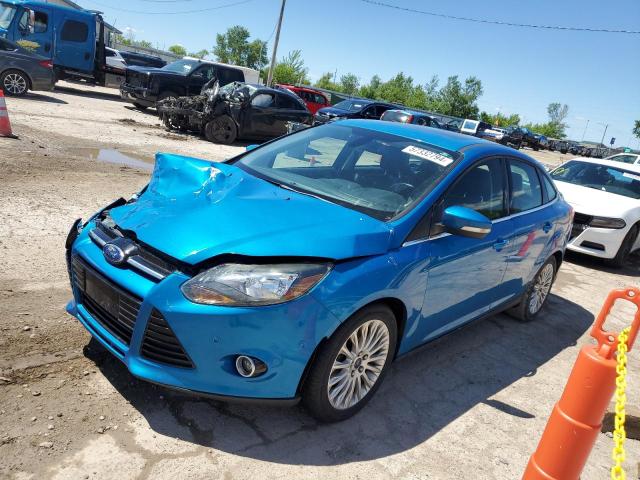 1FAHP3J24CL220606 - 2012 FORD FOCUS TITANIUM BLUE photo 1