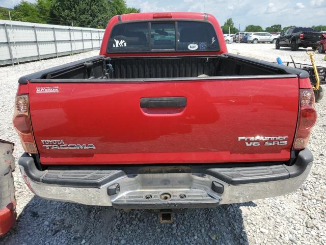 3TMKU72NX8M015435 - 2008 TOYOTA TACOMA DOUBLE CAB PRERUNNER LONG BED RED photo 6