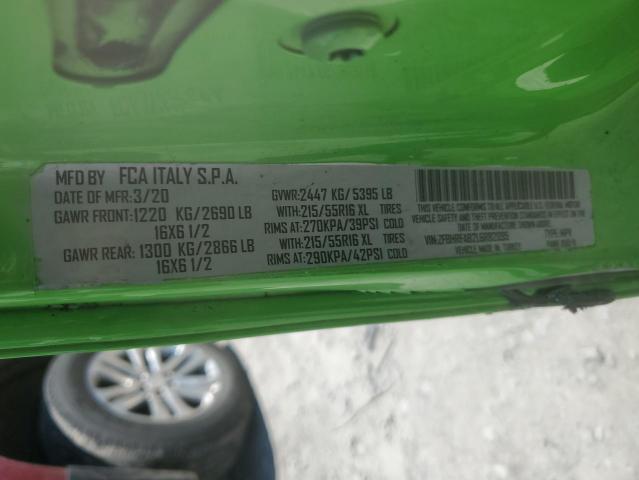 ZFBHRFAB2L6R82095 - 2020 RAM PROMASTER GREEN photo 12