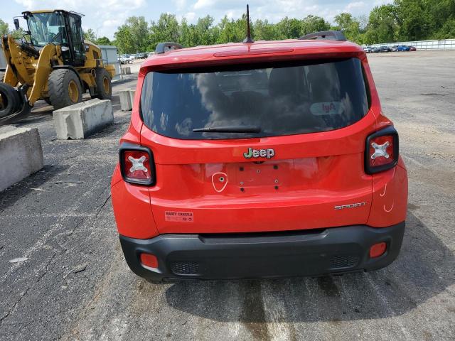 ZACCJAAB4HPF70816 - 2017 JEEP RENEGADE SPORT RED photo 6