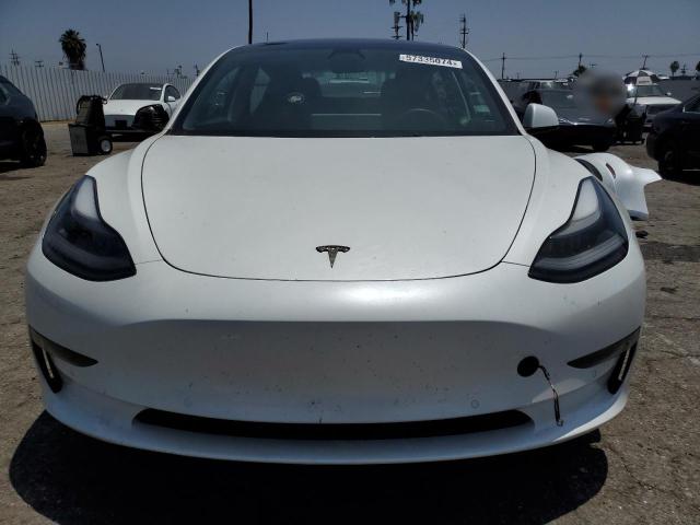 5YJ3E1EA3NF118347 - 2022 TESLA MODEL 3 WHITE photo 5