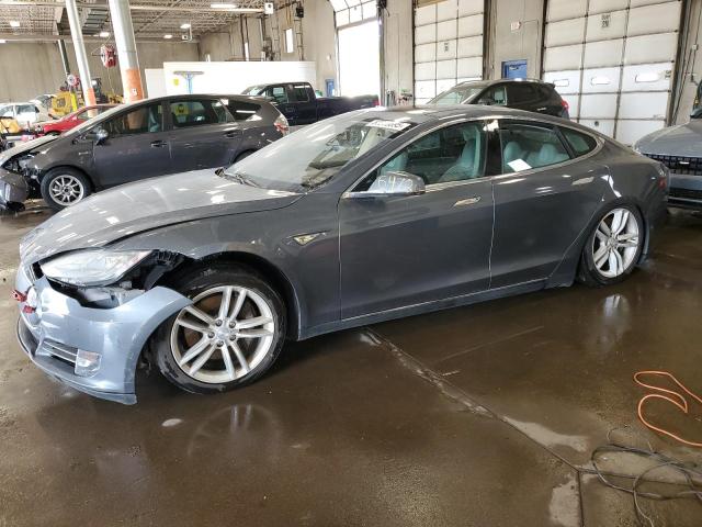 5YJSA1CN9DFP13148 - 2013 TESLA MODEL S GRAY photo 1
