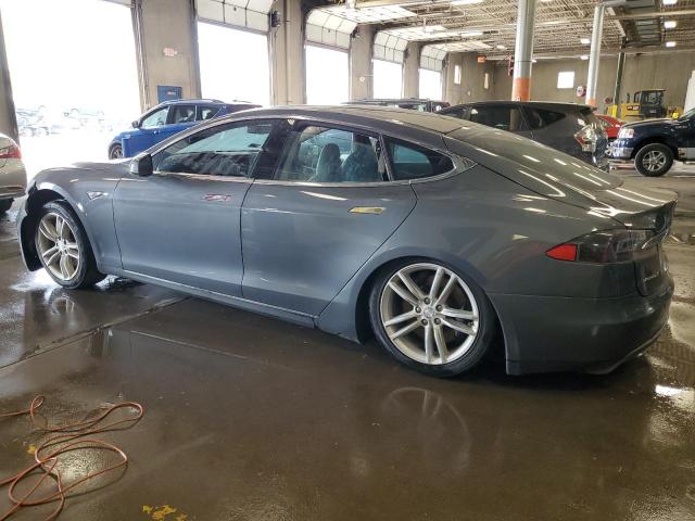5YJSA1CN9DFP13148 - 2013 TESLA MODEL S GRAY photo 2