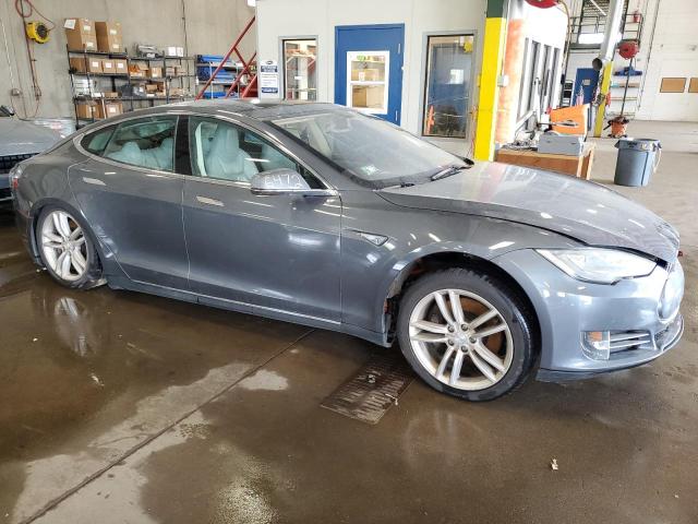 5YJSA1CN9DFP13148 - 2013 TESLA MODEL S GRAY photo 4