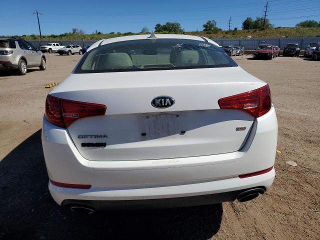 KNAGM4A72D5352301 - 2013 KIA OPTIMA LX WHITE photo 6