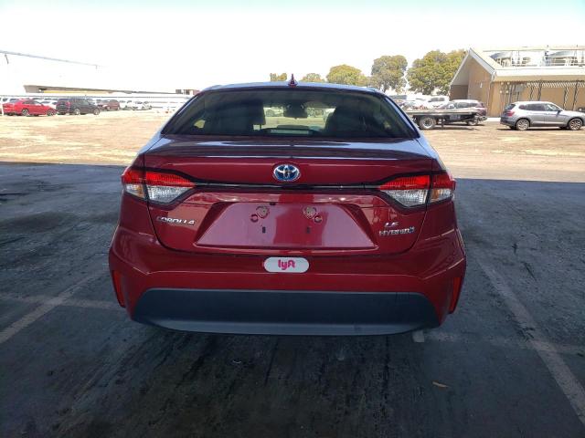 JTDBCMFE0PJ012664 - 2023 TOYOTA COROLLA LE 红色 照片 6