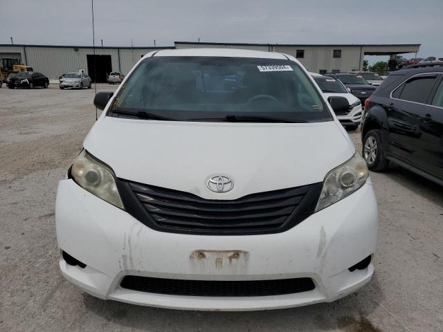 5TDZK3DC3BS152703 - 2011 TOYOTA SIENNA WHITE photo 5