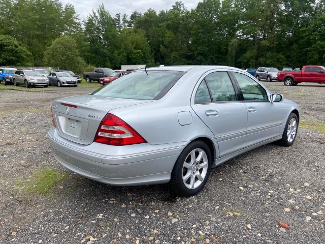 WDBRF92H17F905270 - 2007 MERCEDES-BENZ C 280 4MATIC SILVER photo 3