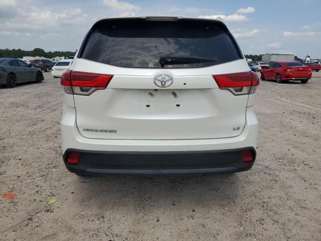 5TDZZRFH8KS292432 - 2019 TOYOTA HIGHLANDER LE WHITE photo 6