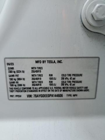 7SAYGDEE0PA144606 - 2023 TESLA MODEL Y 白色 照片 13