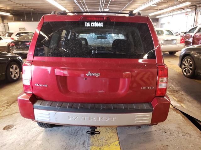 1J8FF48W77D424568 - 2007 JEEP PATRIOT LIMITED RED photo 6