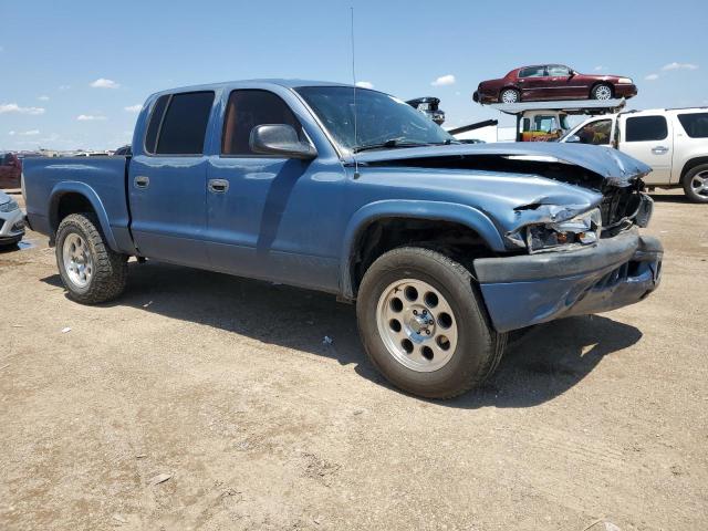 1B7HG38N02S583791 - 2002 DODGE DAKOTA QUAD SPORT BLUE photo 4