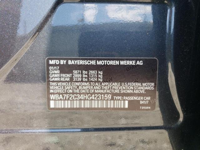 WBA7F2C34HG423159 - 2017 BMW ALPINA B7 XI CHARCOAL photo 12